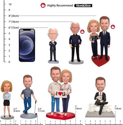 Custom Bobbleheads - Personalized Figures for a Happy Life! - Create Miniatures for Fun and Relaxation! Personalized Bobbleheads - Fun and Joyful Gifts